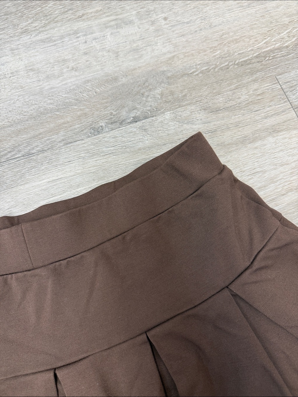 American Eagle Skater Skirt Skort Medium Brown Soft Waist Pull-On - Picture 4 of 4